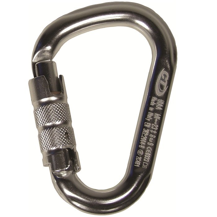 tee-uu® CT HMS Safe Lock Karabiner | Farbe: Natur