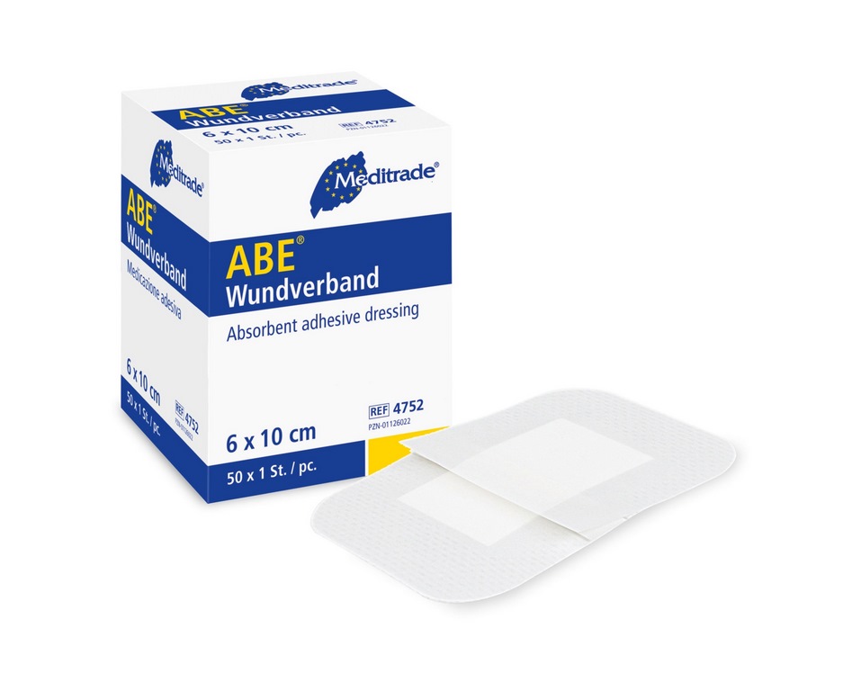 ABE® steriler Wundverband | Größe: 10 cm x 20 cm | Packung á 50 Stück