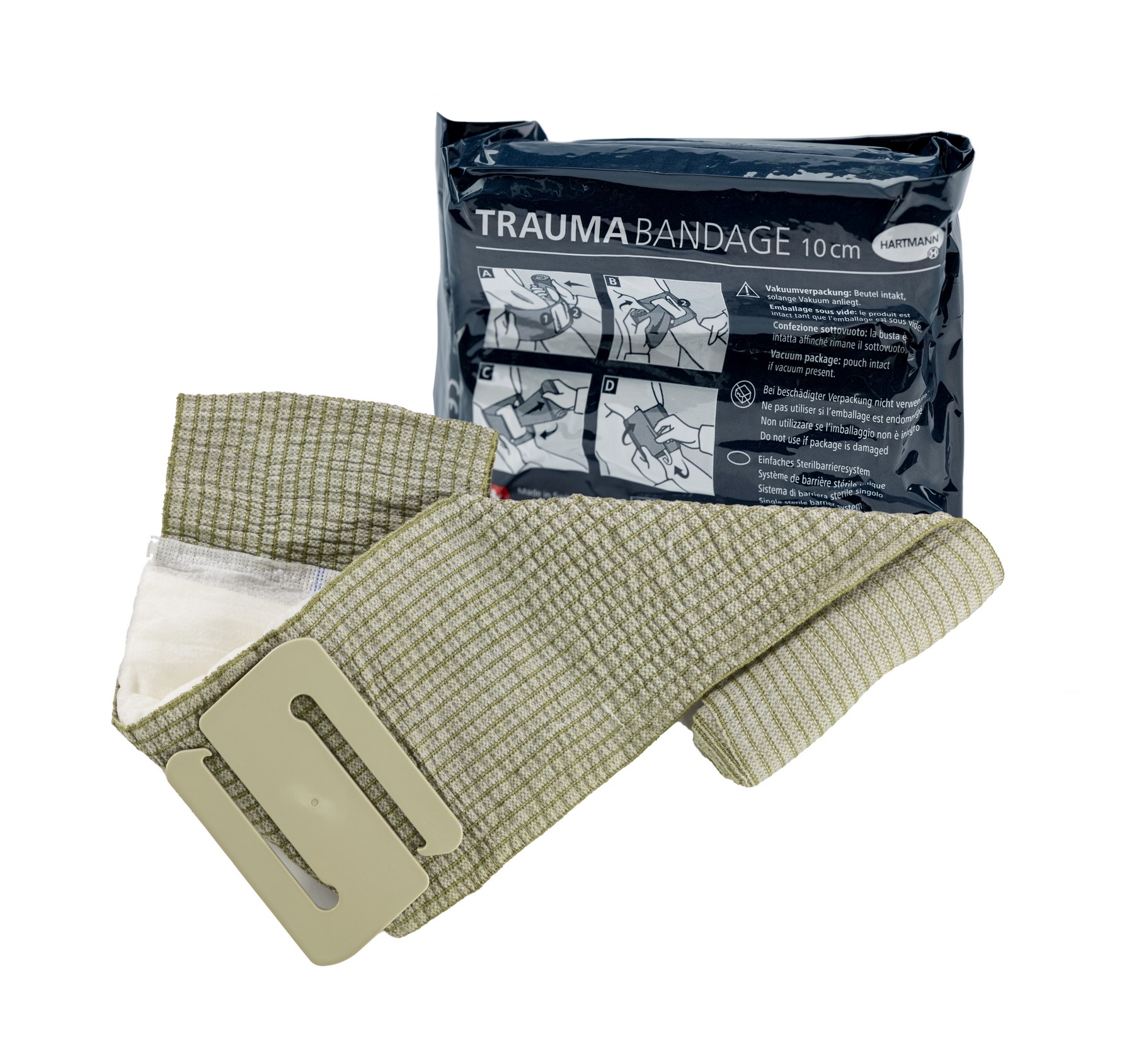 Hartmann Trauma Bandage / Notfall-Druckverband | Größe: 10 cm x 4,5 m