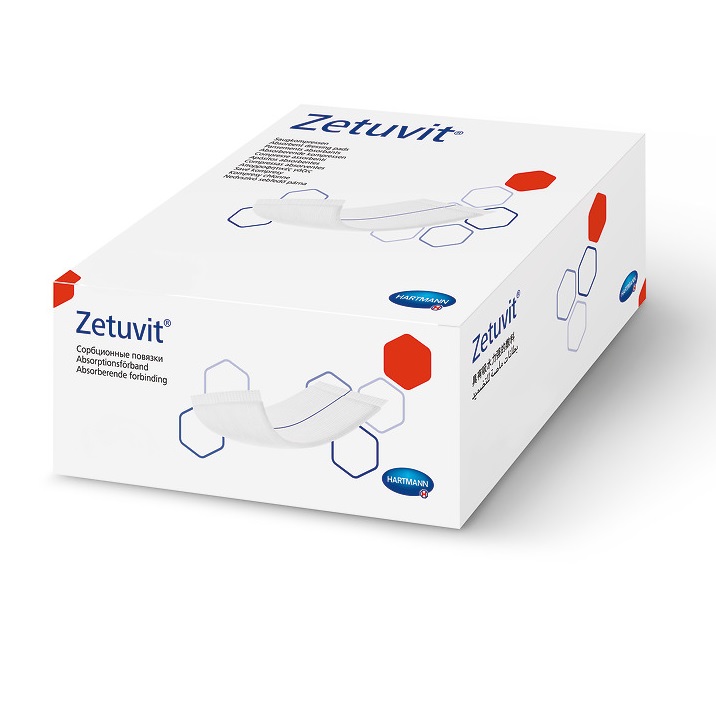 Hartmann Zetuvit® Saugkompresse | steril | Größe: 10 x 10 cm | Packung á 25 Stück