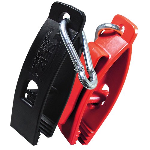 SEIZ® SNAPPER Handschuhhalter mit Karabiner | Farbe: Rot