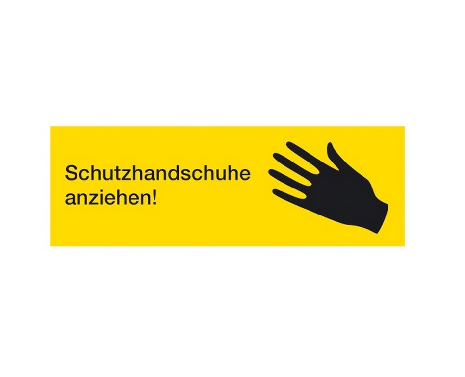 Weinmann Aufkleber Normsymbol | Ausführung: Schutzhandschuhe anziehen