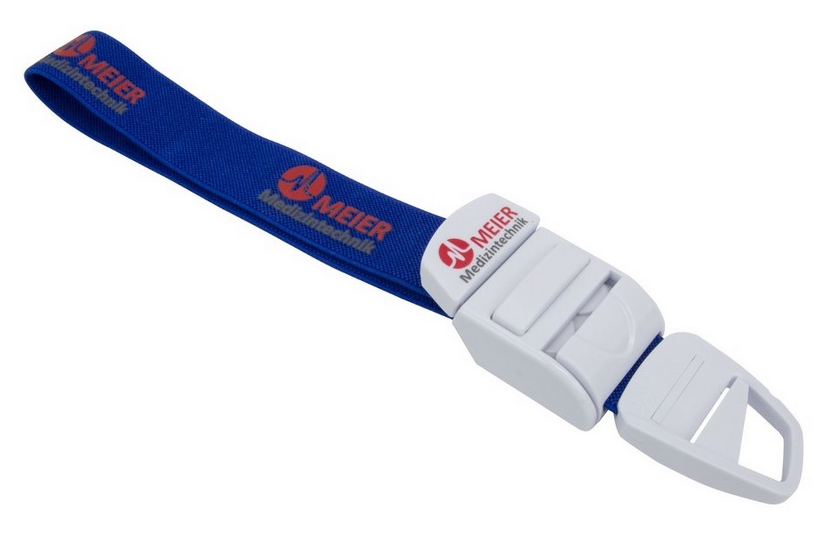 MEIERmed® AEROfusion Einhand Venenstauer Standard | Farbe: Blau