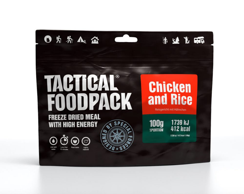 TACTICAL FOODPACK® Outdoor Nahrung Hauptspeise | Chicken and Rice