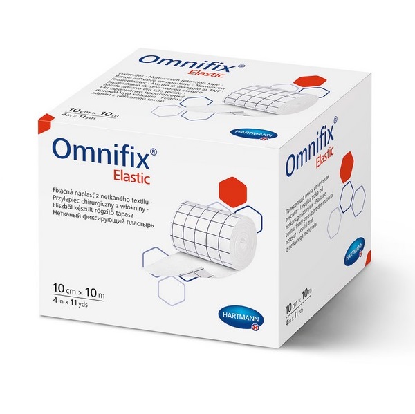 Hartmann Omnifix® elastic Fixiervlies | Größe: 10 cm x 5 m | Packung á 1 Rolle