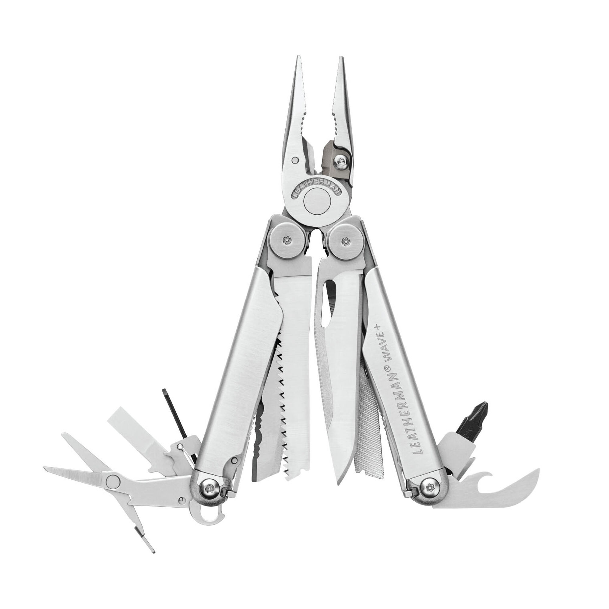 Leatherman® Wave®+ mit 18 Tools | Multitool Large | Farbe: Silber