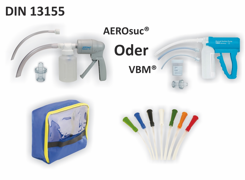 MEIERmed® Füllung Absaugung L | DIN 13155 | AEROsuc® Rescue oder VBM Handabsaugpumpe