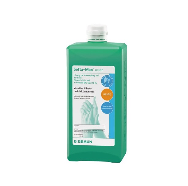 B. Braun Softa-Man® acute Händedesinfektionsmittel | 1000 ml Flasche