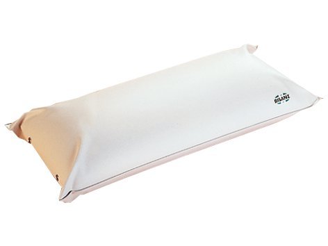 Bisanz Nackenkissen aus PVC | Größe: 40 x 18 x 10 cm | Farbe: Weiß