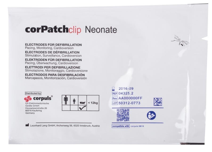 Corpuls® corPatch Defibrillationselektrode / Schrittmacherelektrode 08/16 | Kinder