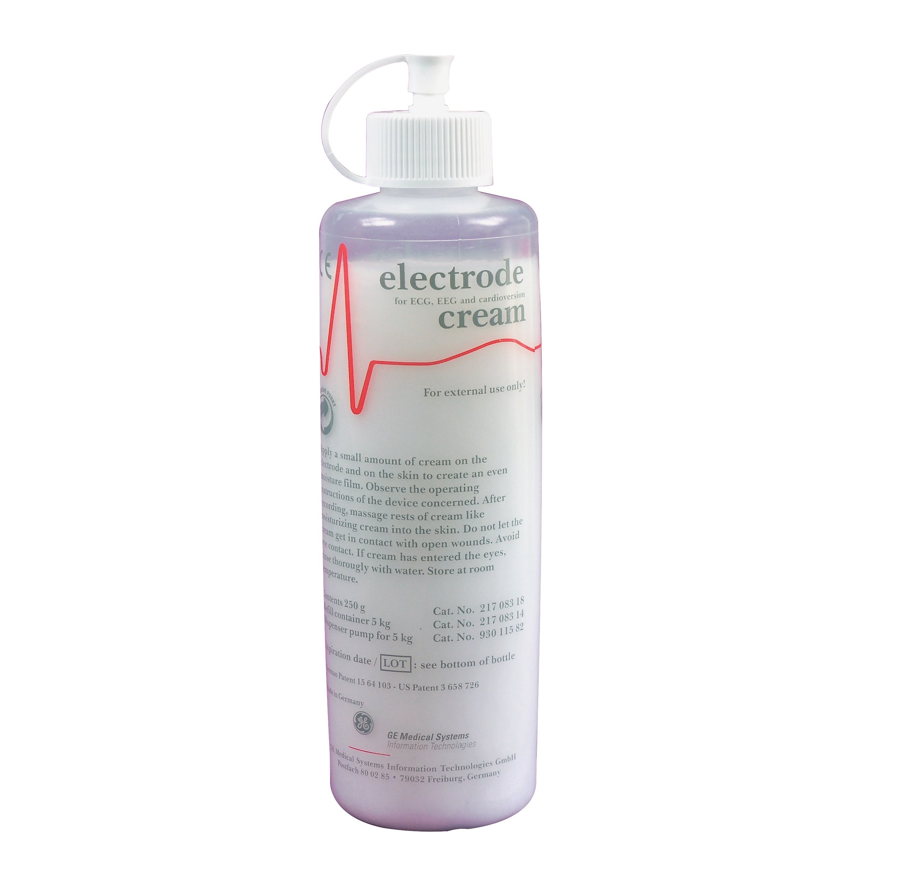 GE Medical Systems EKG Elektrodencreme | 250 ml Flasche