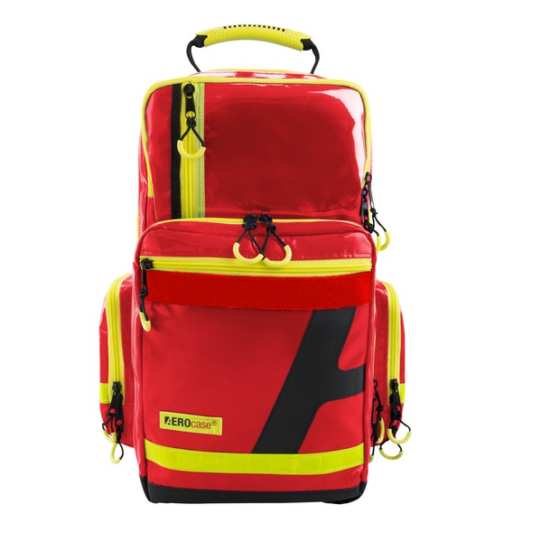 MEIERmed® AEROcase® Notfallrucksack Large | AEROtex®-Plan | Farbe: Rot