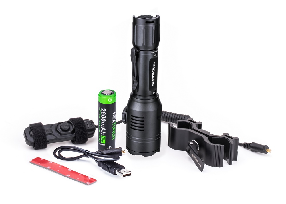 Nextorch® T53SET Tri-Color Jagd-Set / Taktische LED Taschenlampe | 760 ANSI-Lumen