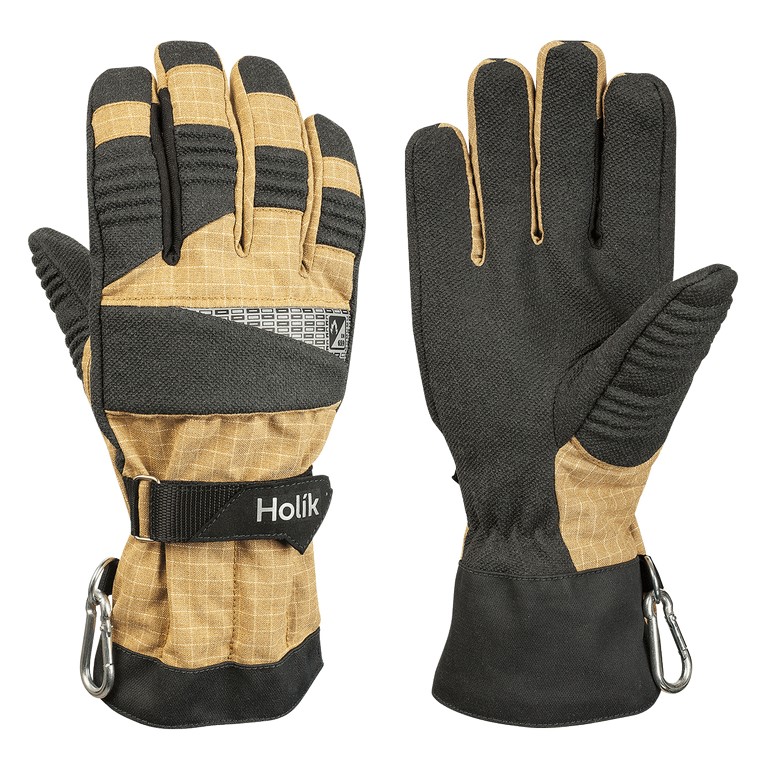 HOLIK Harley 8037 PBI® Feuerwehr-Handschuhe | Farbe: Braun / Schwarz | Größe: 09