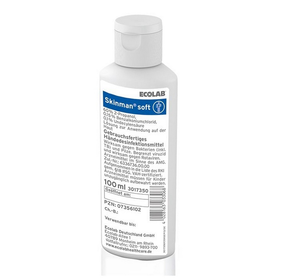 ECOLAB® Skinman™ soft Händedesinfektion | 100 ml Flasche