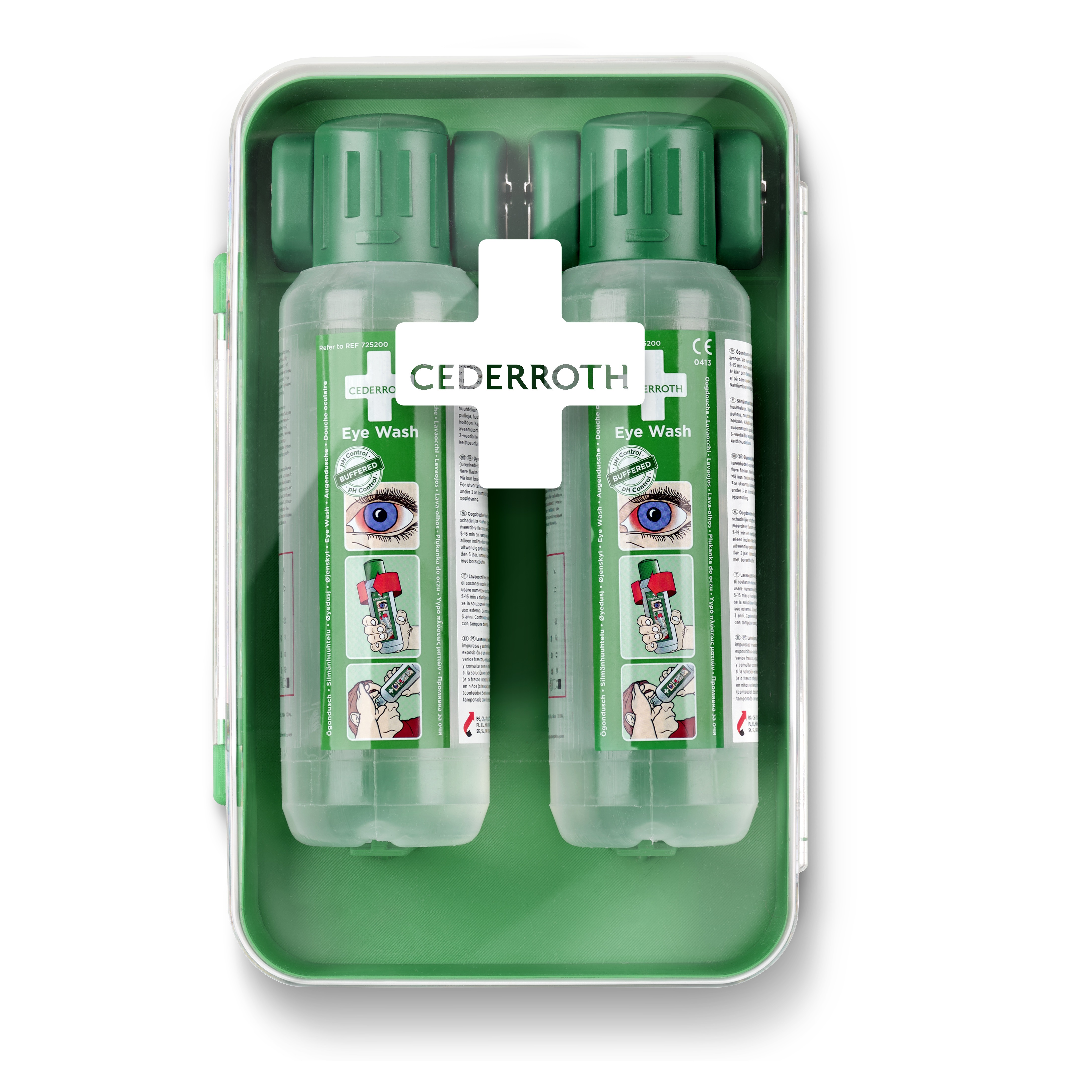 Cederroth® Augenspülstation inkl. 2 x 500 ml Augendusche