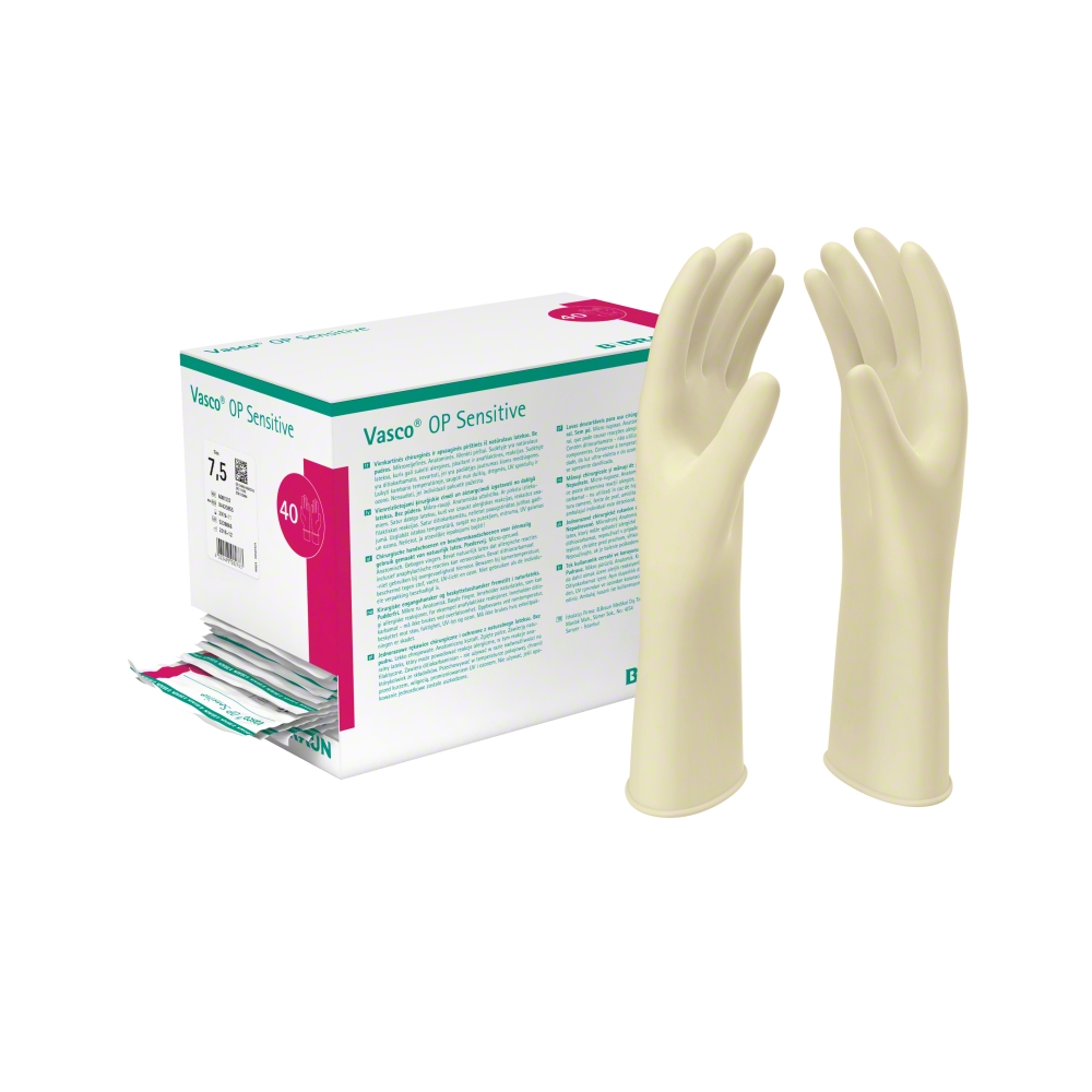 B. Braun Vasco® OP Sensitive Handschuhe | puderfrei | steril | 40 Paar