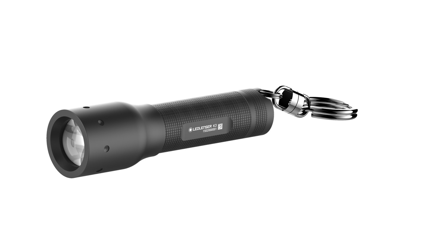 Ledlenser® K3 LED Schlüssellampe | 14 Lumen | Farbe: Schwarz