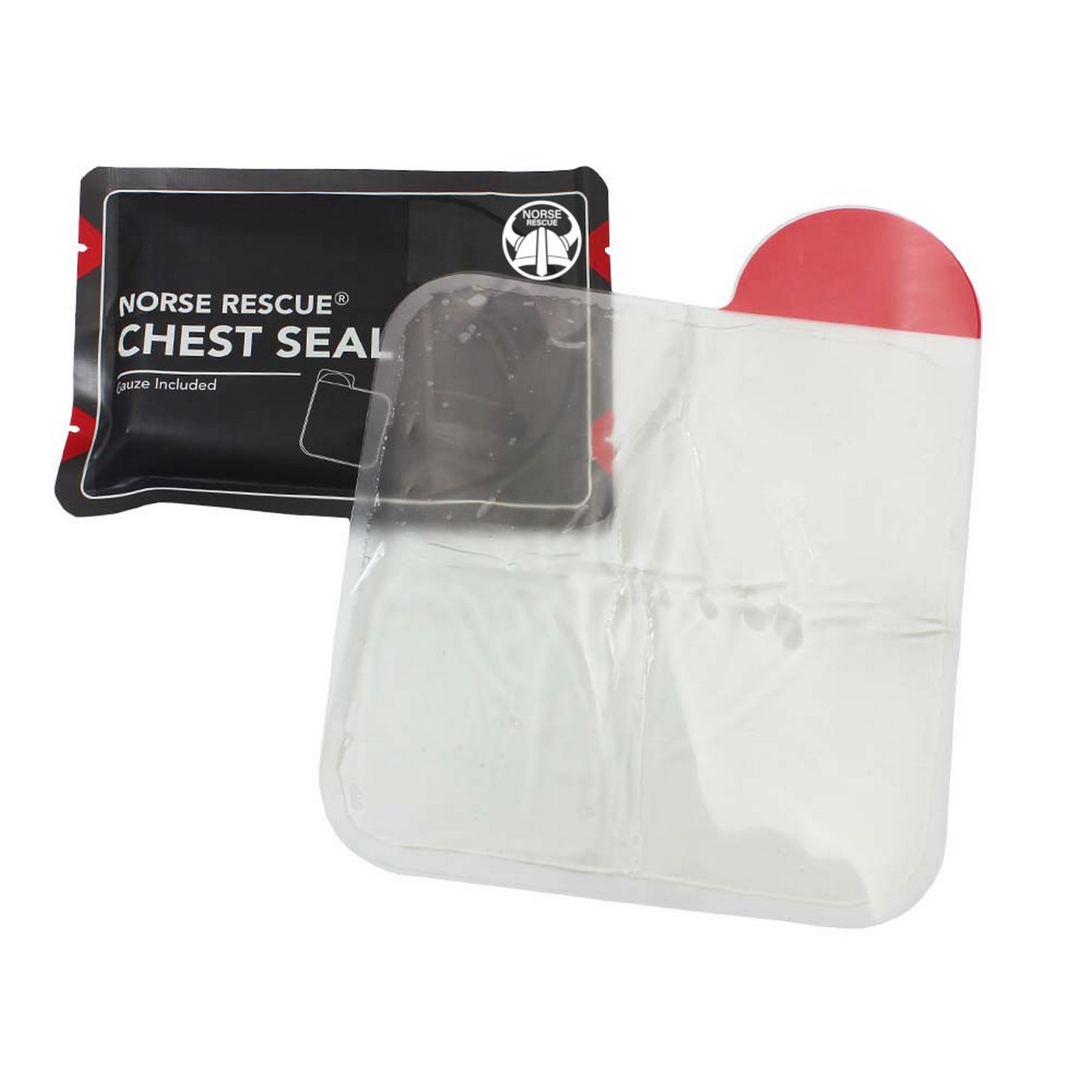 NORSE RESCUE® Chest Seal non Vented / Thorax Pflaster ohne Ventile