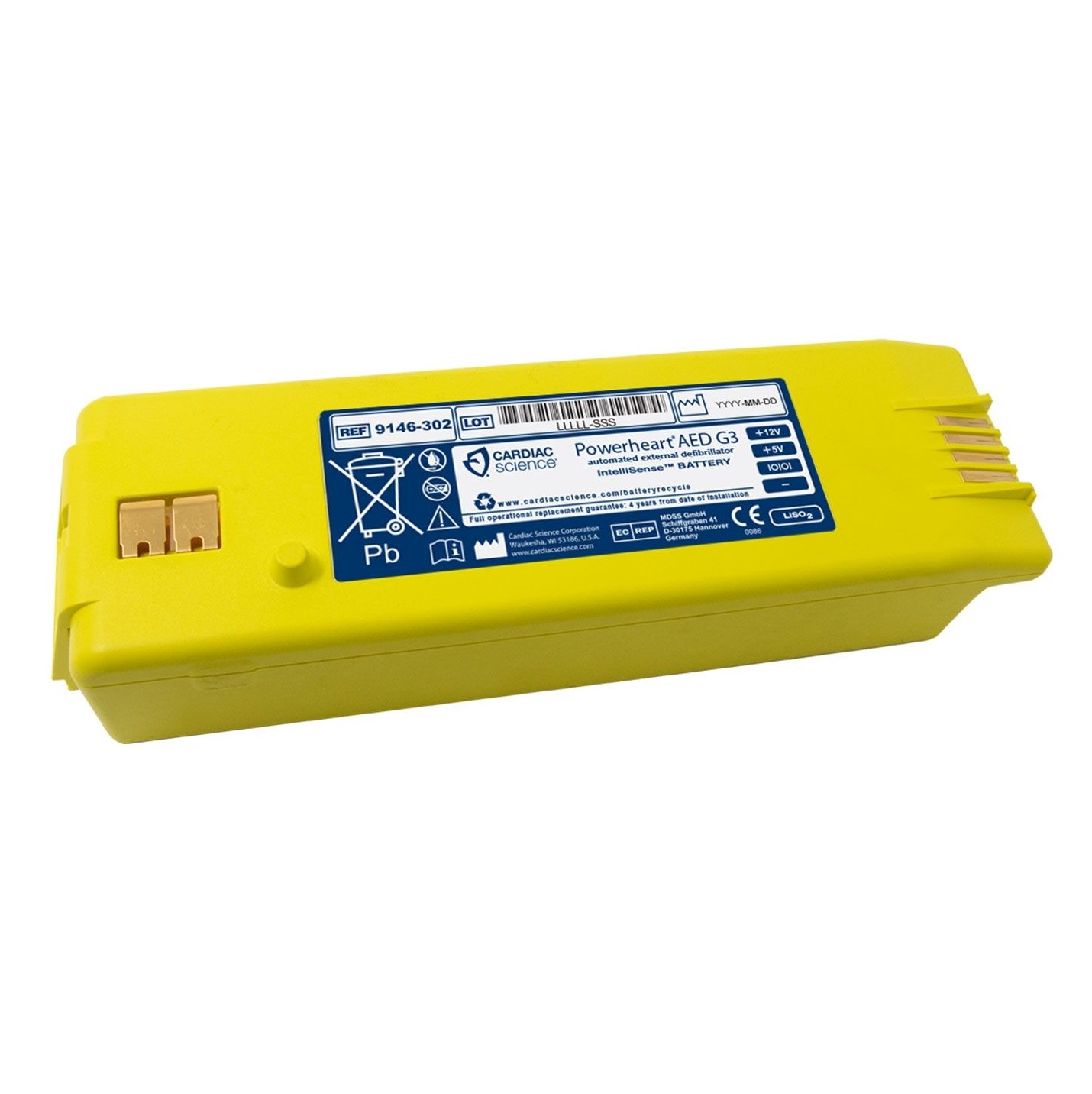 Cardiac Science® IntelliSense™ Lithium Batterie Gelb für G3 Serie