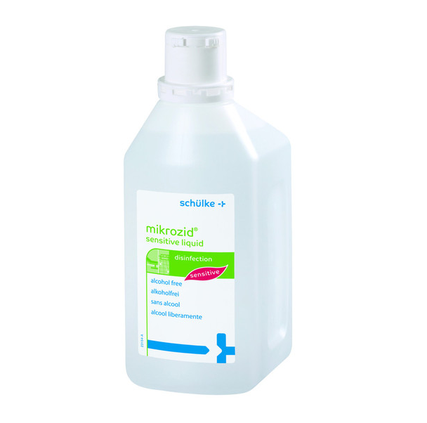 schülke mikrozid® sensitive liquid Flächen-Schnelldesinfektion | ohne Sprühkopf | 1000 ml Flasche