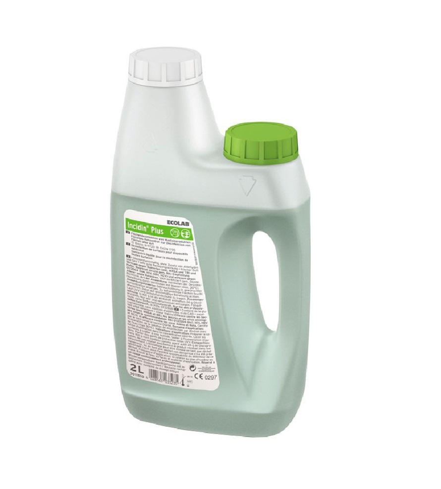 ECOLAB® Incidin™ PLUS Flächendesinfektionsmittel | 2 Liter Flasche