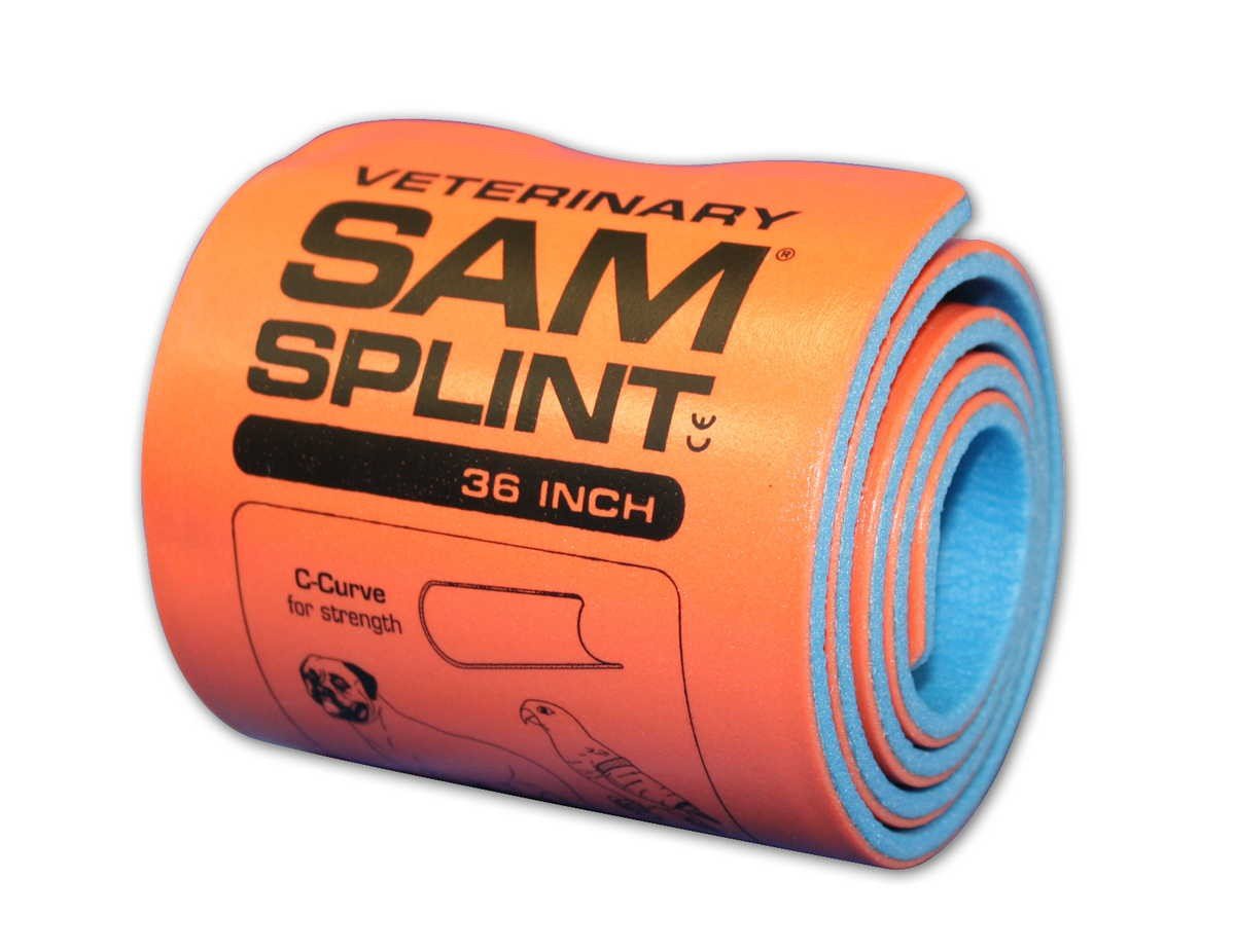 SAM Medical® SAM® SPLINT Pro / Veterinary Splintschiene | Ausführung: gerollt | Abmessung: 91 x 11 c