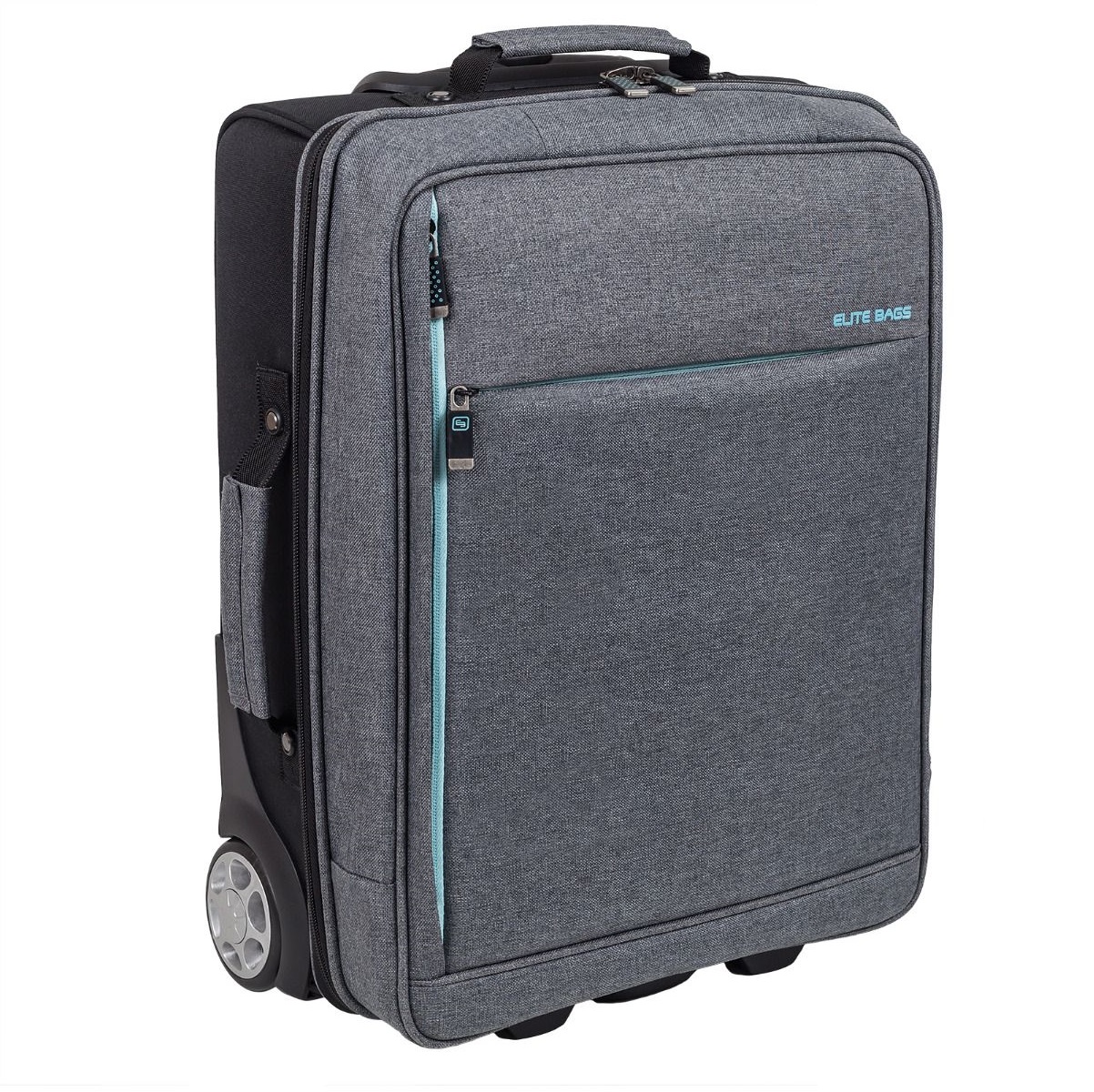 ELITE BAGS® HOVI´S Pflege-Trolley / Pflegekoffer | Farbe: Grau meliert