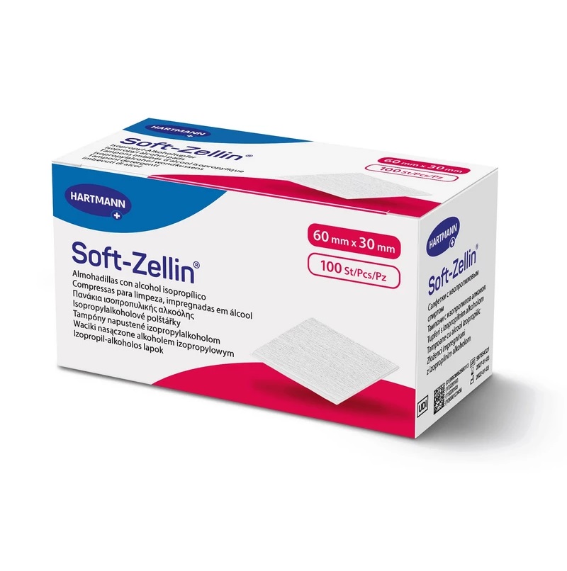 Hartmann Soft-Zellin® Alkoholtupfer zur Hautreinigung | Packung á 100 Stück