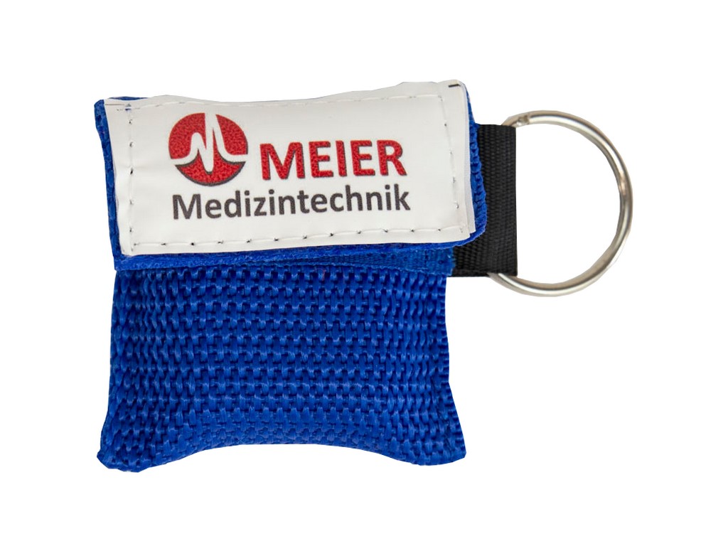 MeierMed AERObag® Beatmungstuch mit Schlüsselanhänger | Farbe: Blau