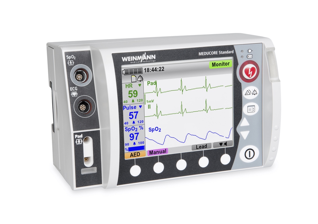 Weinmann Defibrillator MEDUCORE Standard mit Pulsoxymetrie | Einzelgerät