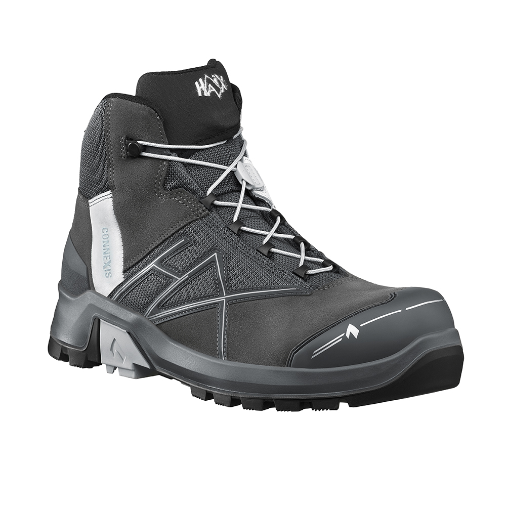 HAIX® CONNEXIS® Safety+ GTX MID Arbeitsschuh | Farbe: Grey / Silver