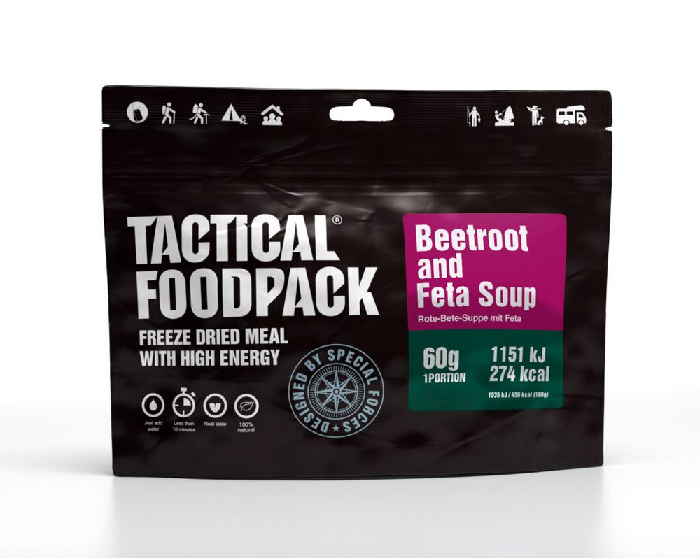 TACTICAL FOODPACK® Outdoor Nahrung Suppe | Beetroot and Feta Soup