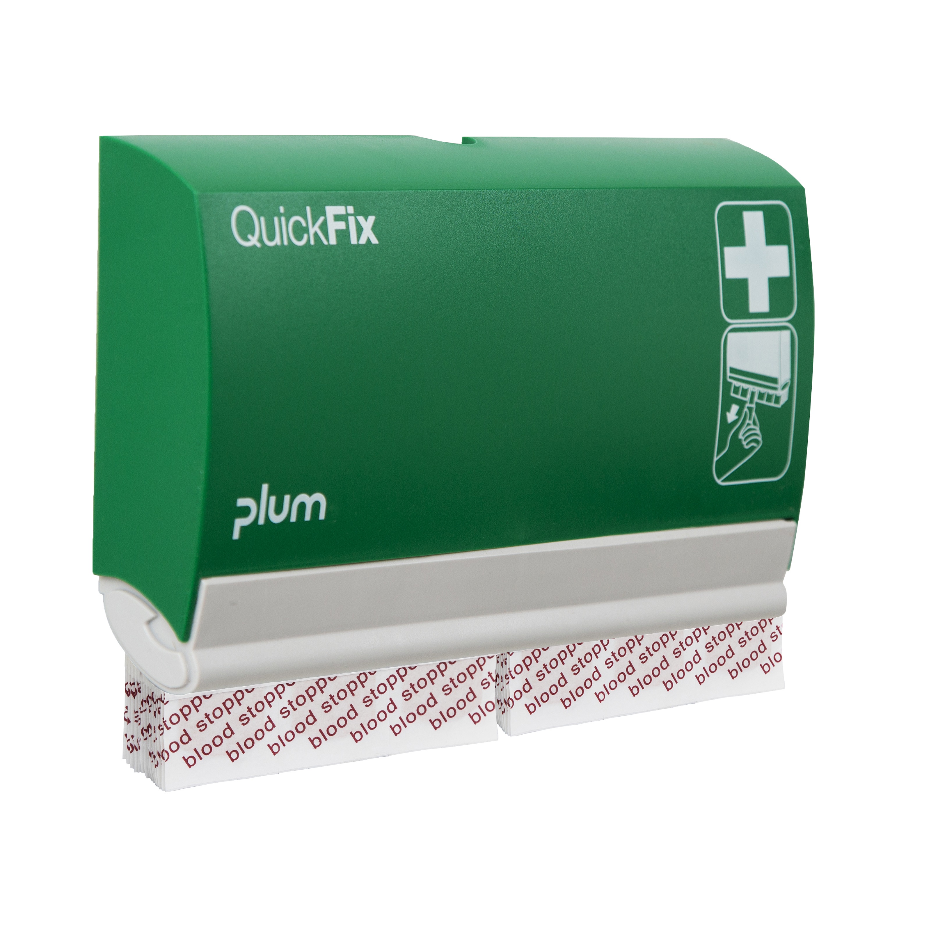 PLUM QuickFix Pflasterspender inkl. 2 x 45 Pflaster | Blutstopper