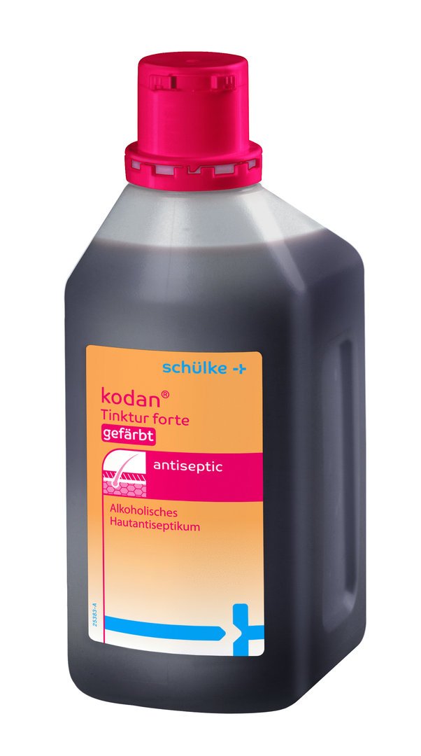 schülke kodan® Tinktur forte Hautdesinfektion | gefärbt | 1000 ml Flasche