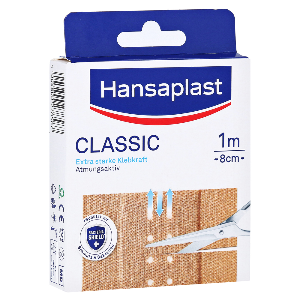 Hansaplast® Classic Pflaster Wundschnellverband | Größe: 100 cm x 8 cm