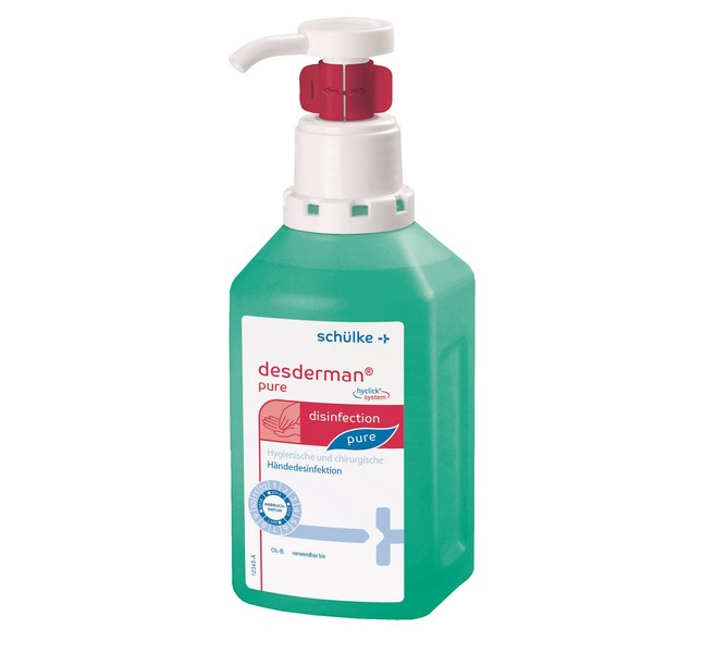 schülke desderman® pure | Händedesinfektion | hyclick® System | 500 ml Flasche