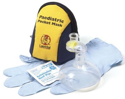 Laerdal® Pocket Mask™ | Paediatric | mit Ventil und Filter im blau-gelben Softpack