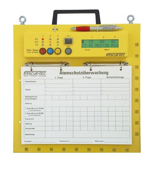 rescuetec Atemschutzüberwachungstafel | Modell: atur-X