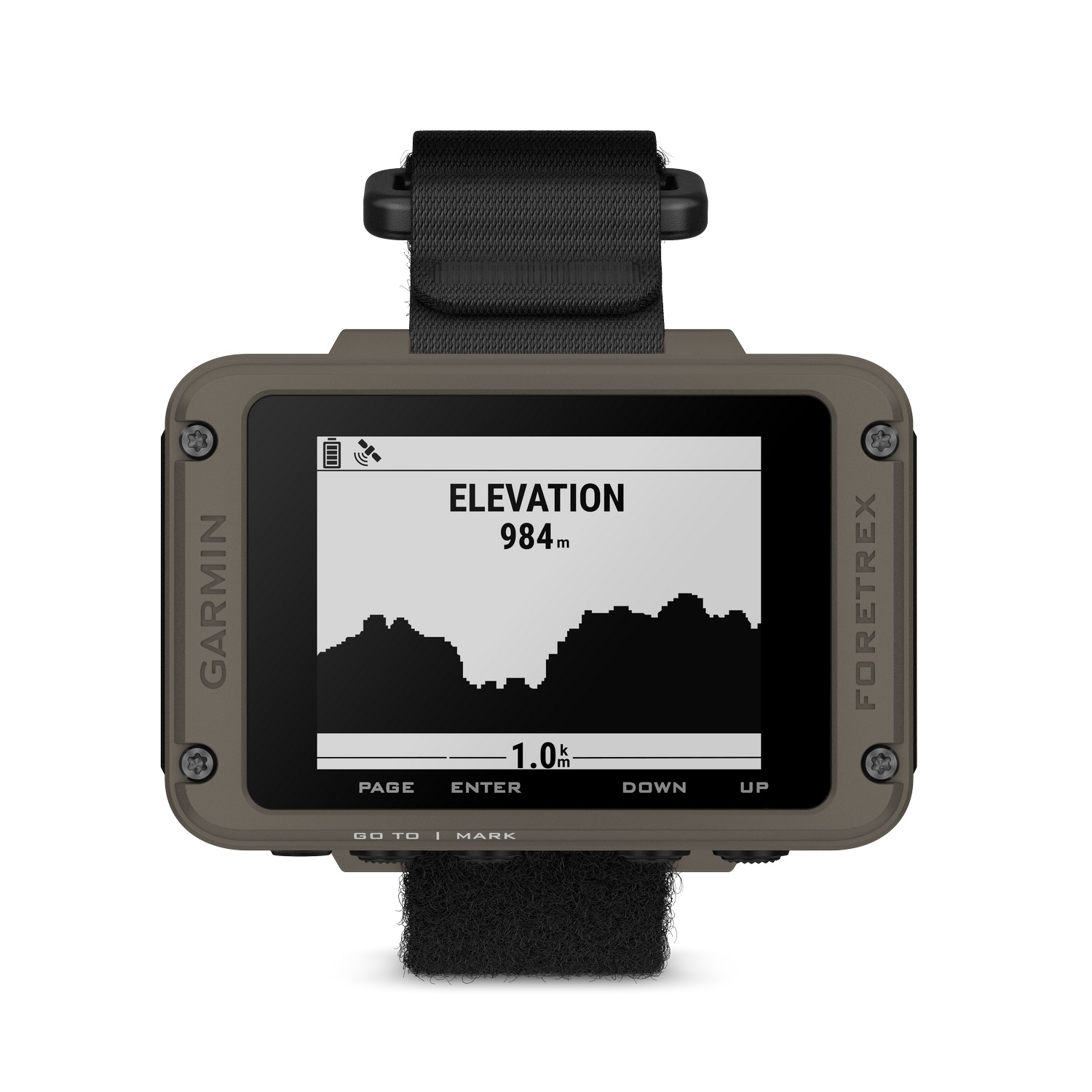 GARMIN® Foretrex® 901 GPS-Navigationsgerät für das Handgelenk mit Armband | Ballistic Edition