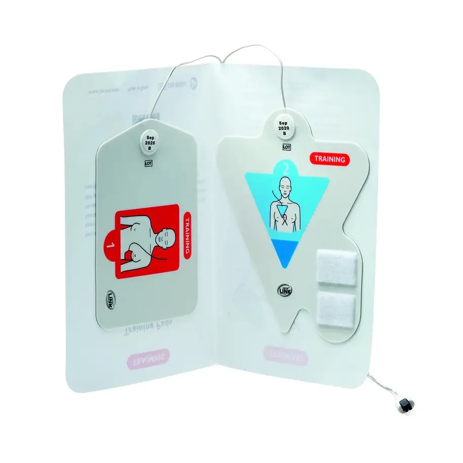 Laerdal® ShockLink AED-Trainingskabel | Trainingspads für ShockLink dreieckig | Packung mit 1 Paar