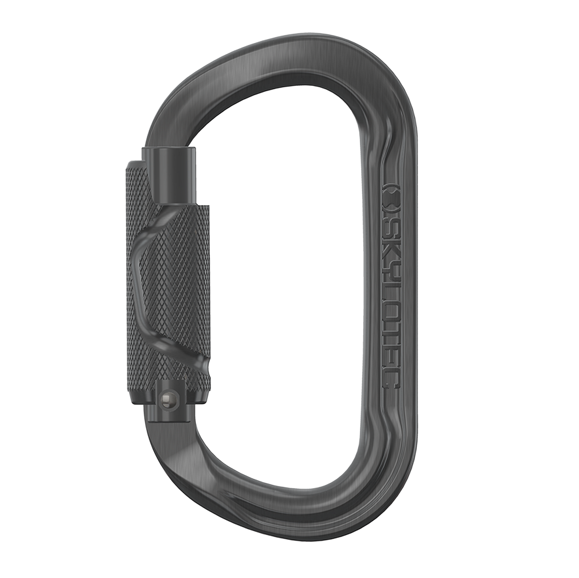 SKYLOTEC DOUBLE O TWIST 2.0 Oval-Karabiner mit Twist-Lock | Farbe: Grau