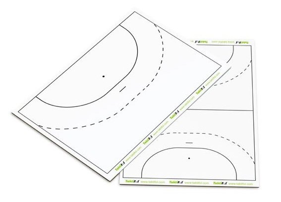 Taktifol® Taktiboard Handball | Taktiktafel | Maße: 148 x 210 mm