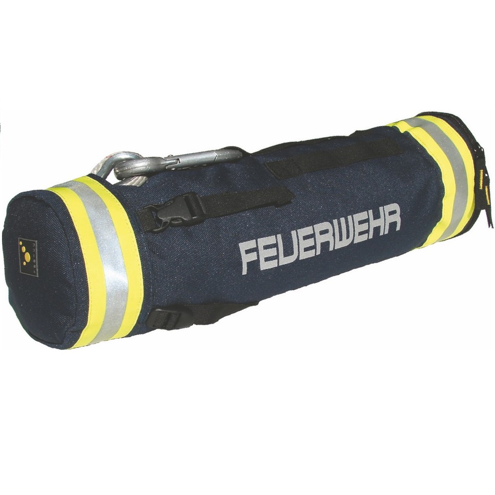 tee-uu® KOMBI XL Leinenbeutel mit Aufdruck FEUERWEHR | Farbe: Blau