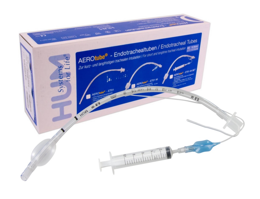 AEROtube® Endotrachealtubus mit Führungsstab und Blockerspritze | Größenauswahl