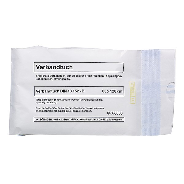 SÖHNGEN® Verbandtuch DIN SO DIN 13152-BR | Größe: 80 cm x 120 cm