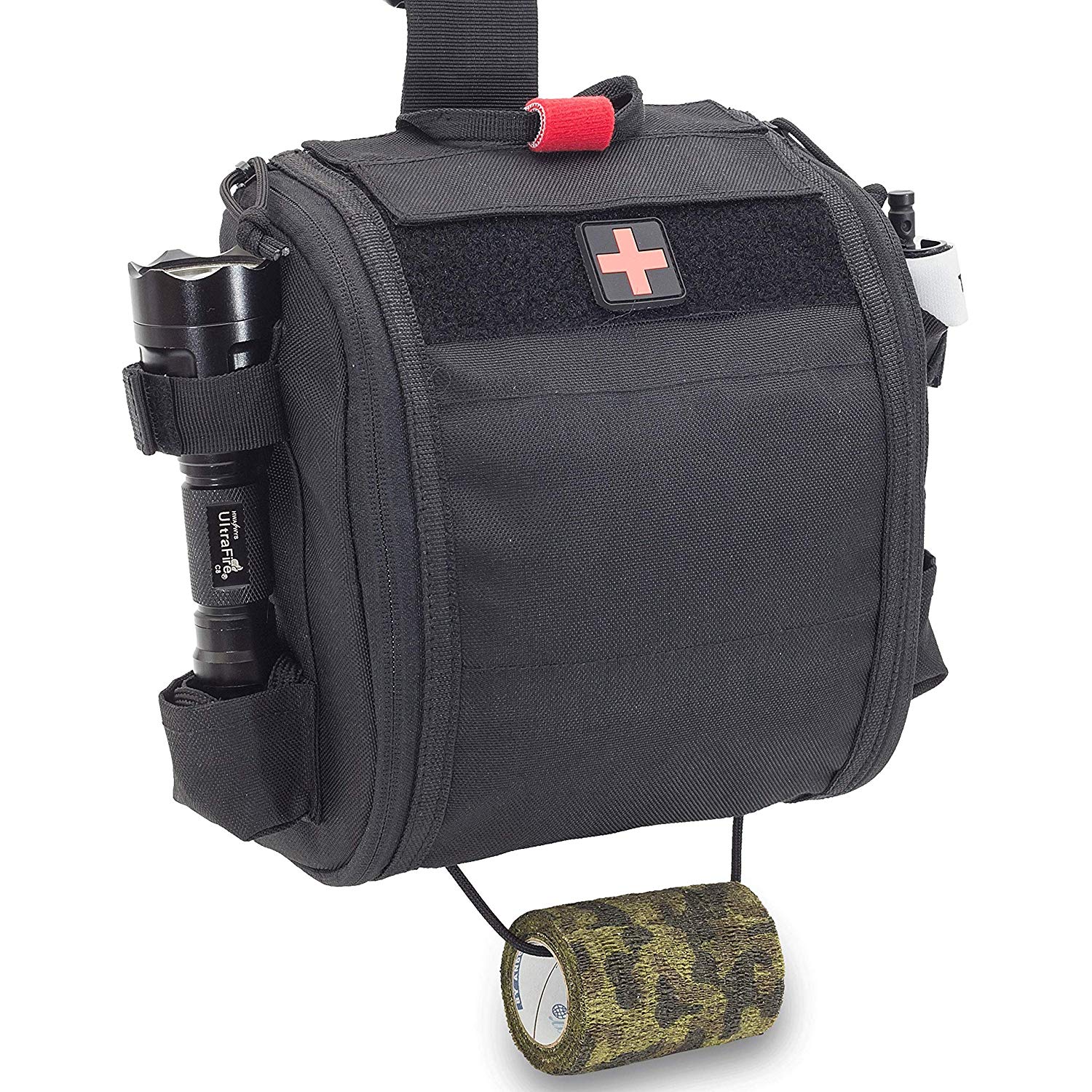 ELITE BAGS® QUICKAID’S IFAK Oberschenkelholster | Farbe: Schwarz