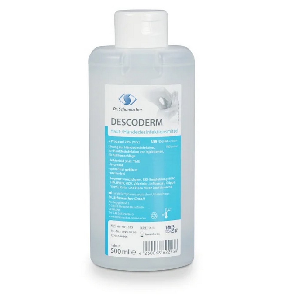 Dr. Schumacher DESCODERM® Hautdesinfektionsmittel | 500 ml Flasche