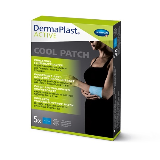 Hartmann DermaPlast® ACTIVE Cool Patch Selbstkühlendes Pflaster | Packung á 5 Stück