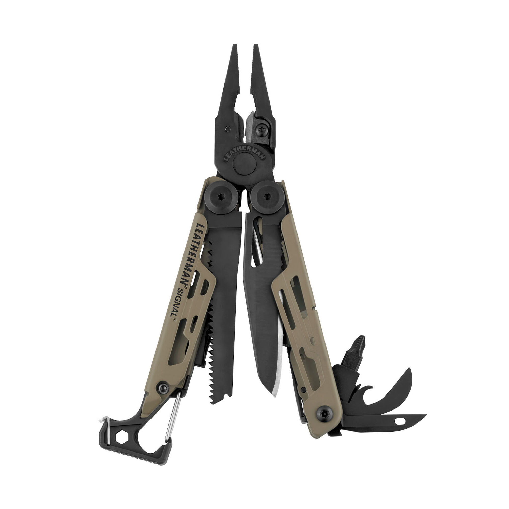 Leatherman® SIGNAL® mit 19 Tools | Multitool Large | Farbe: Coyote Tan